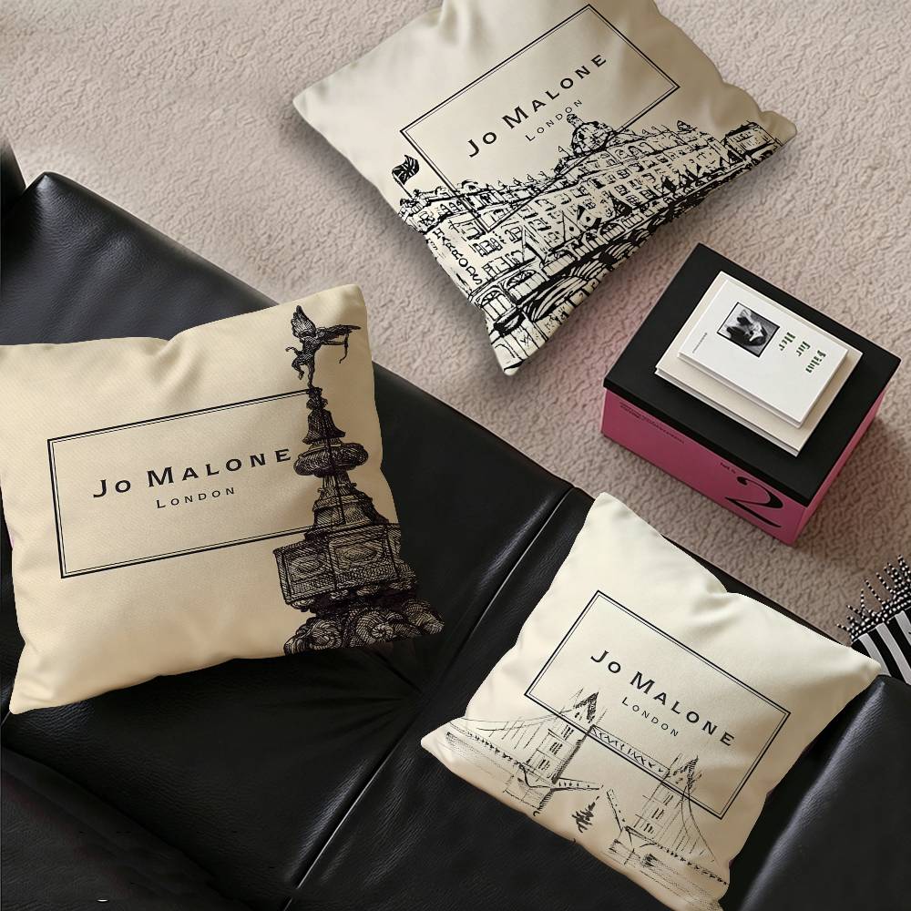 Home Textiles Logo - J-Jo M-Malone LOGO Fashion Pillow Cover