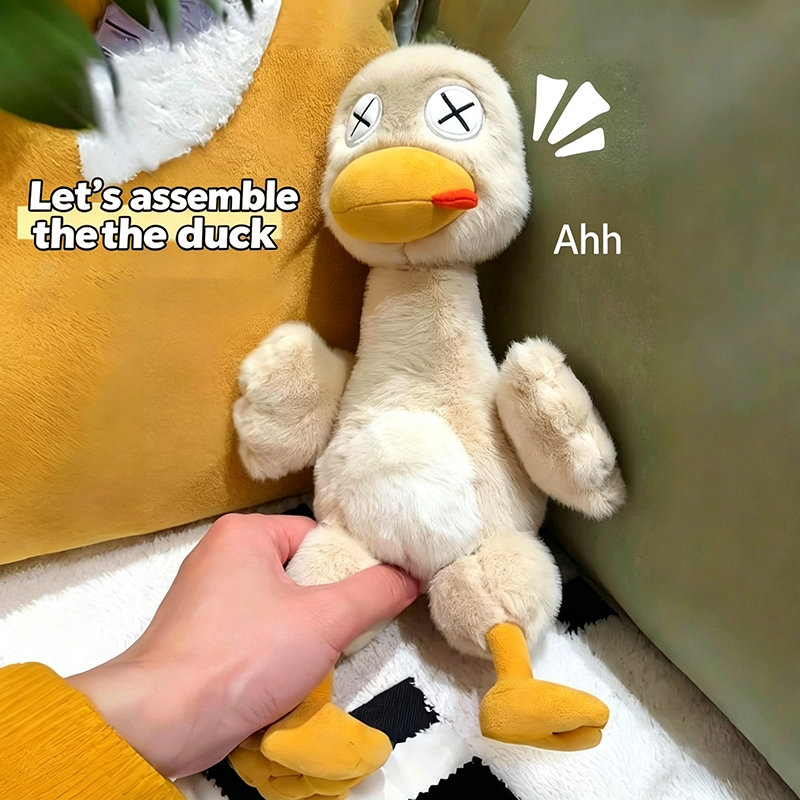 Home Textiles Store - Magnetic Cute Duck Plush Toy Detachable