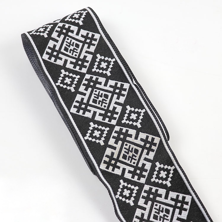 Home Textiles India - 5yards hmong embroidery jacquard woven webbing