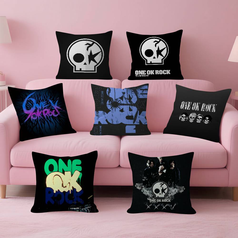Home Textiles Logo - ONE OK ROCK logo Pillow Cover