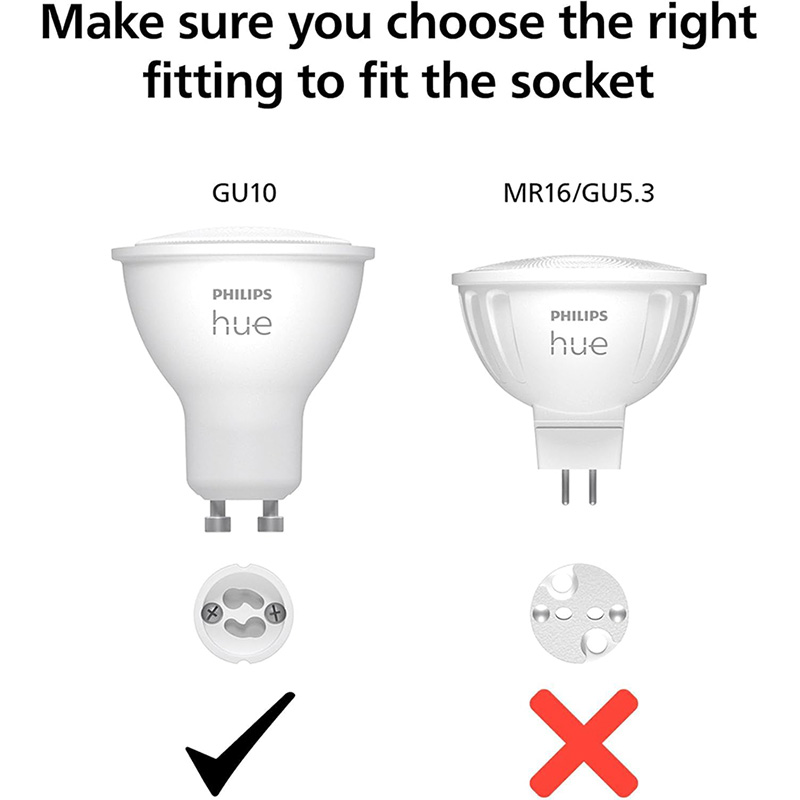 Philips Hue GU10 Smart LED Spo - огляд і ціна Philips Bulb Hue