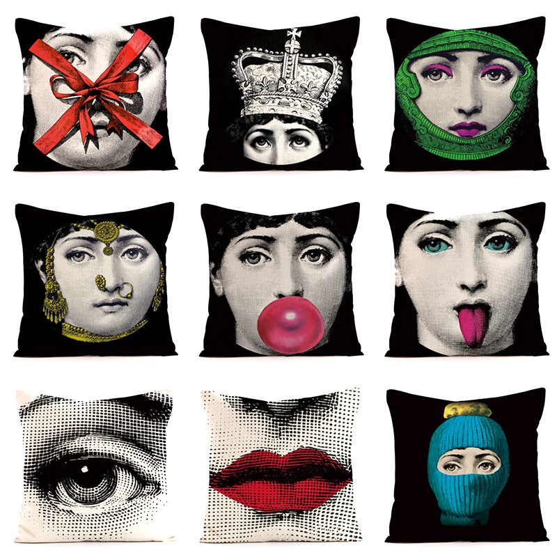 Abstract Nordic facial pattern - огляд і ціна Home.Textiles Cushion
