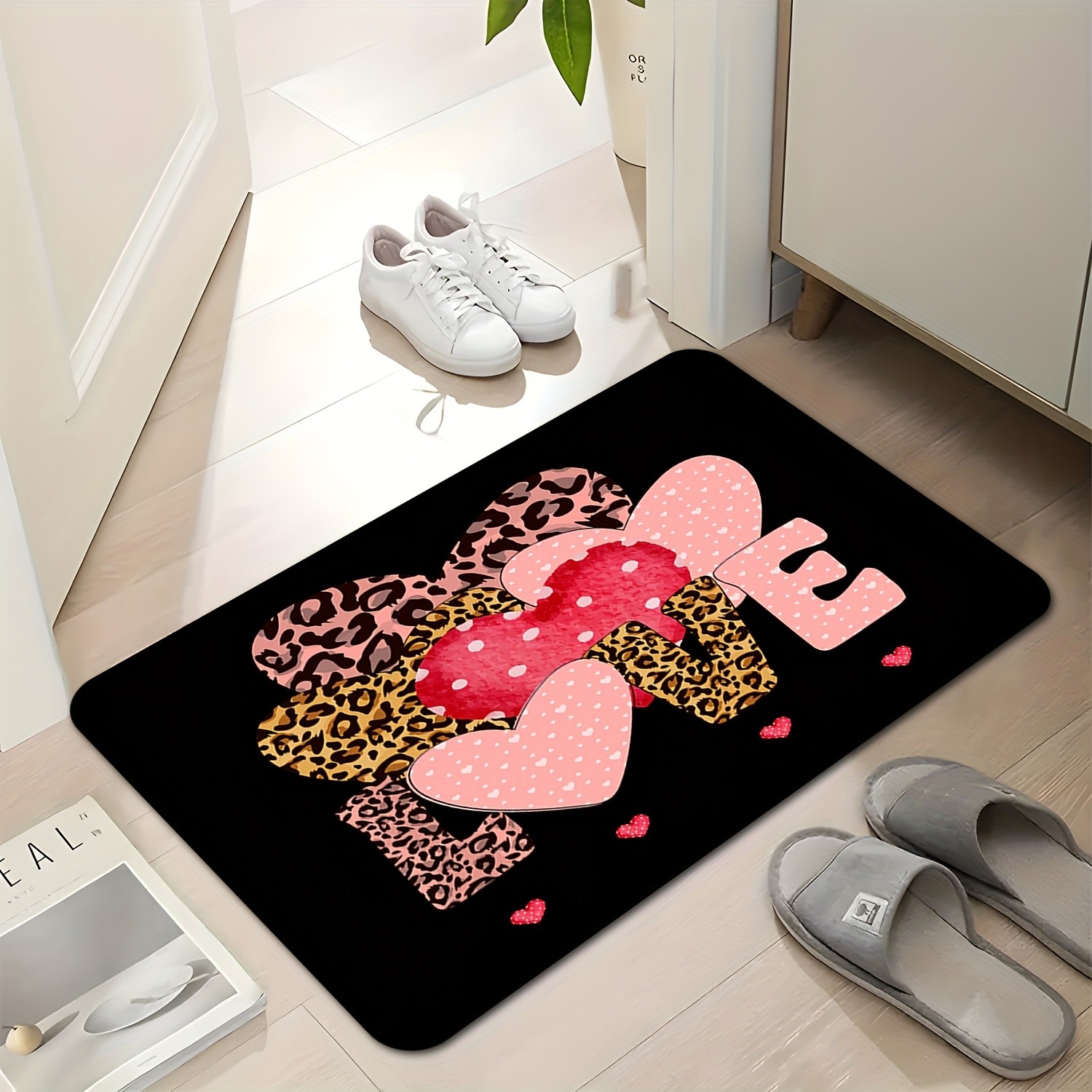 Leopard Heart Love Print Doorm - огляд і ціна Home Textiles Premium