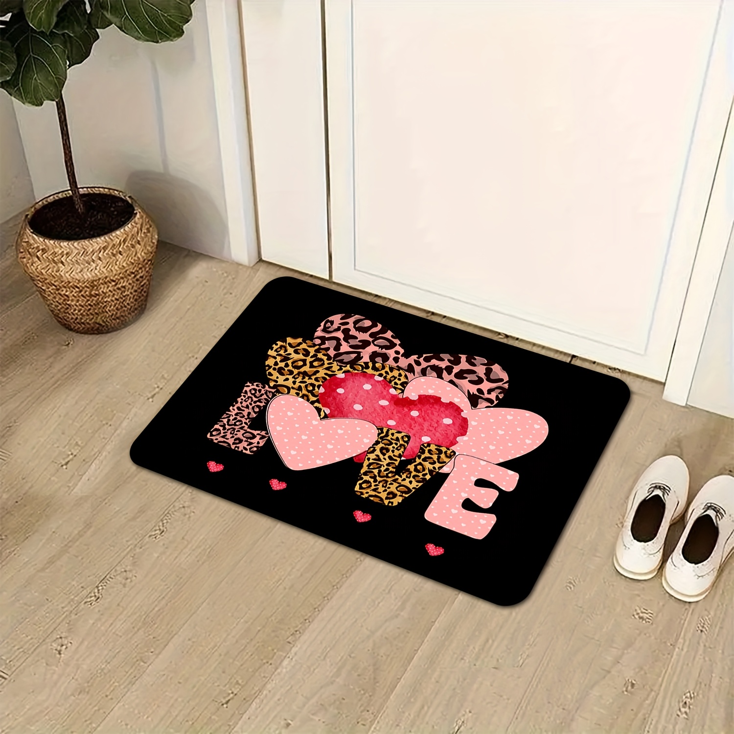 Leopard Heart Love Print Doorm - огляд і ціна Home Textiles Premium