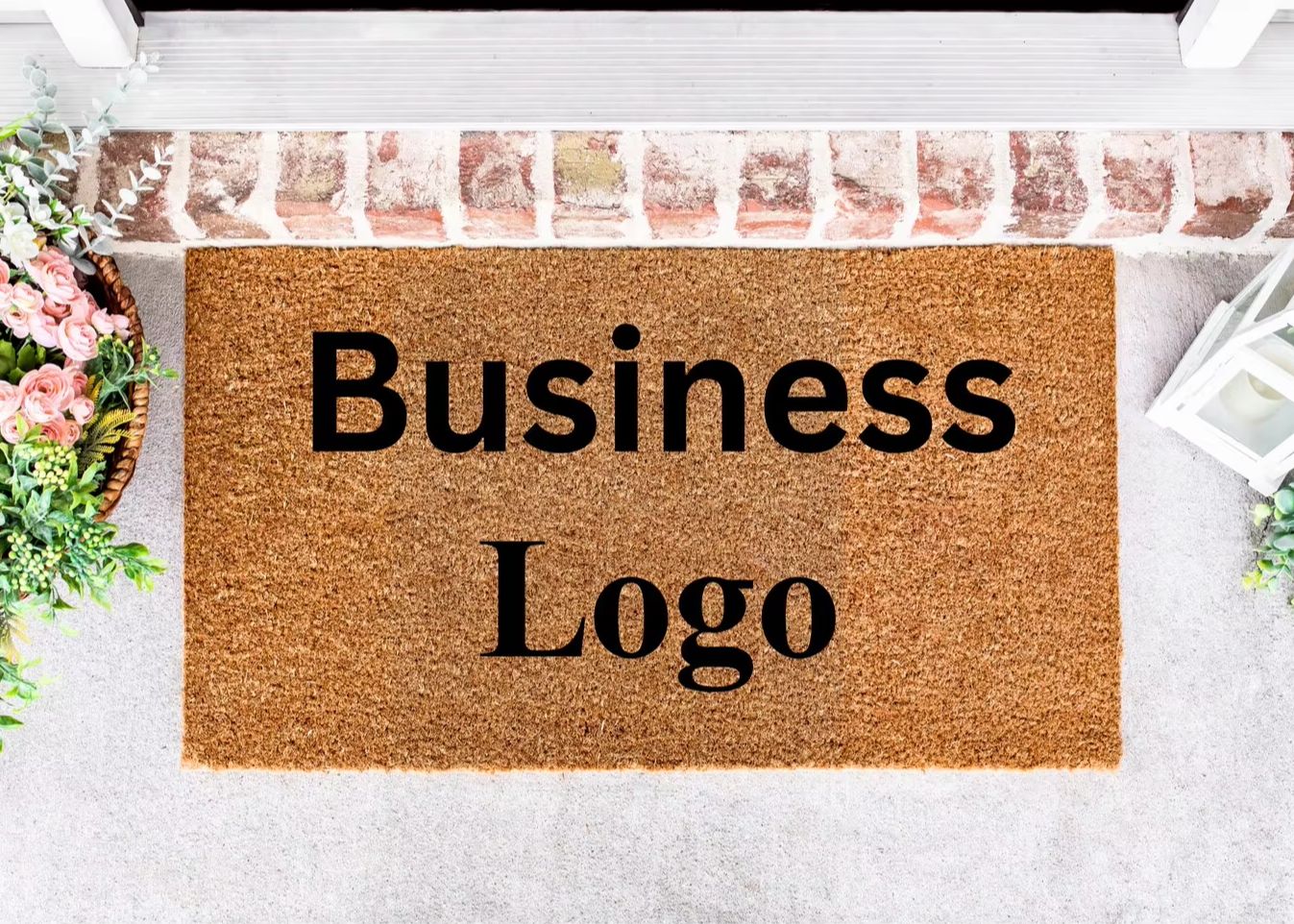 Custom Text Mat Business Logo  - огляд і ціна Home Textiles Logo