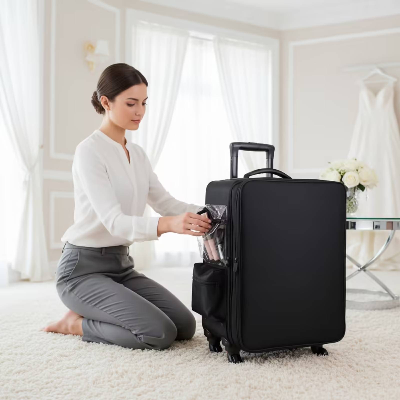 Makeup Case with Rotating Whee - огляд і ціна P & C Home Textiles Usa