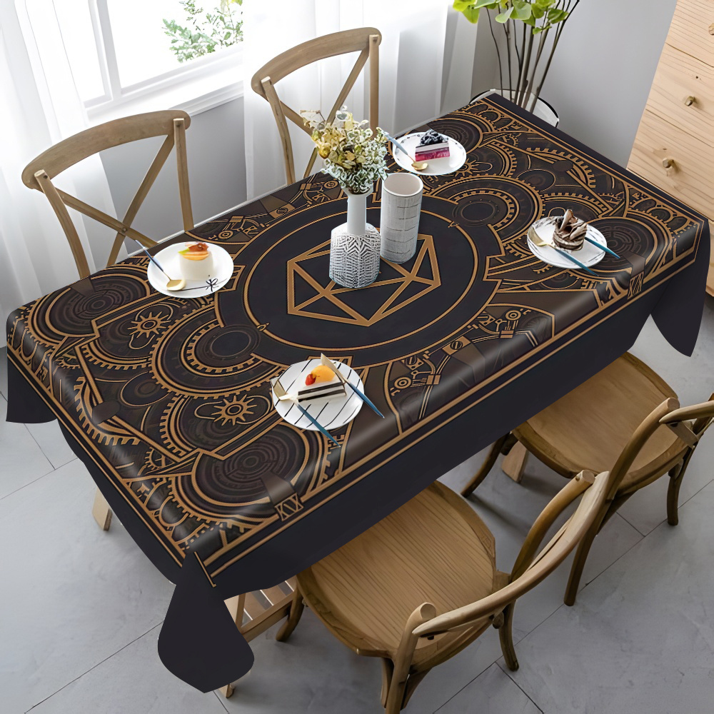 Steampunk Black Golden Gear Pa - огляд і ціна Home Textile
