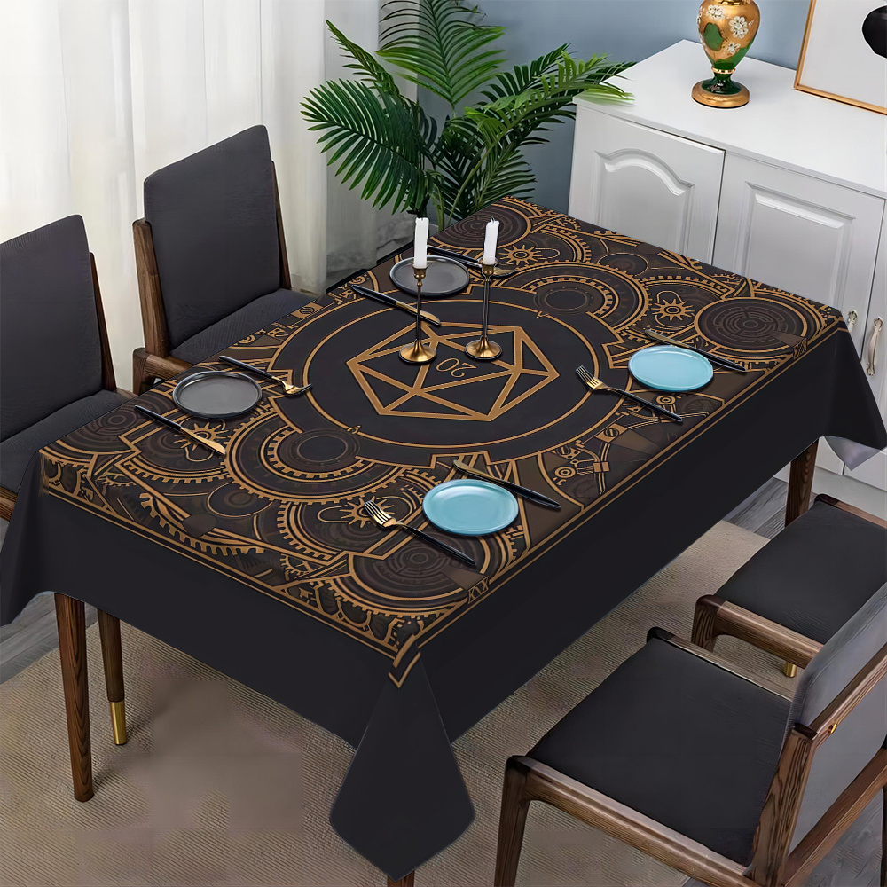 Steampunk Black Golden Gear Pa - огляд і ціна Home Textile