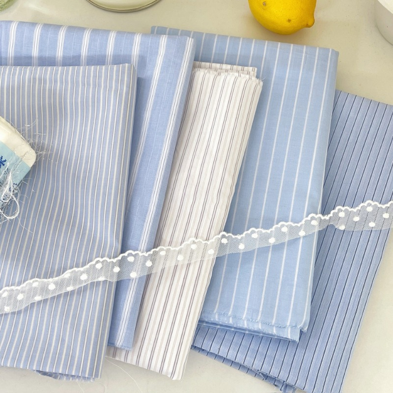 0.5m/2m Korean Style Blue Stri - огляд і ціна Home Textiles Plaid