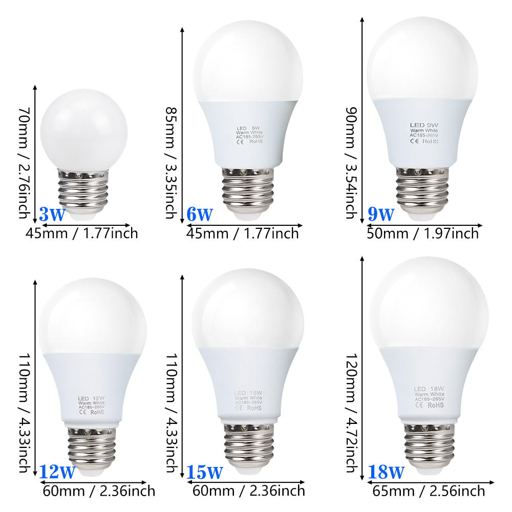 10pcs E27 LED Light Bulbs 220V - огляд і ціна Philips Bulb Hue