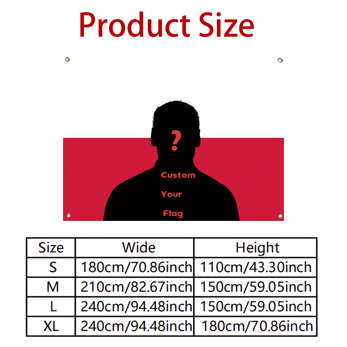 1Pc Custom Photo Polyster Flag - огляд і ціна Home Textile