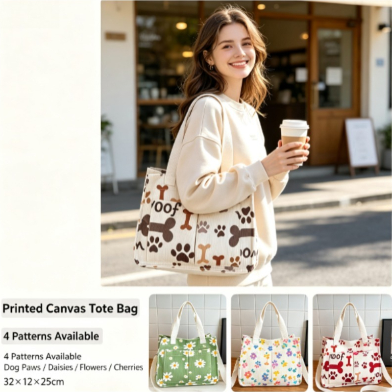 Fashion Corduroy Eco Bag, Larg - огляд і ціна Home Textiles Store