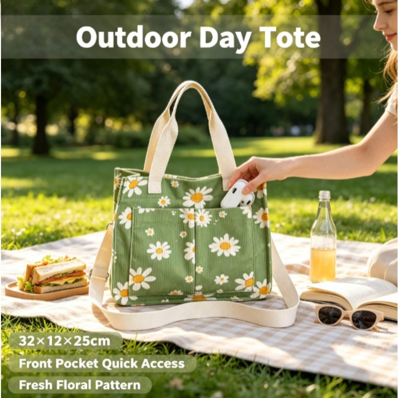 Fashion Corduroy Eco Bag, Larg - огляд і ціна Home Textiles Store
